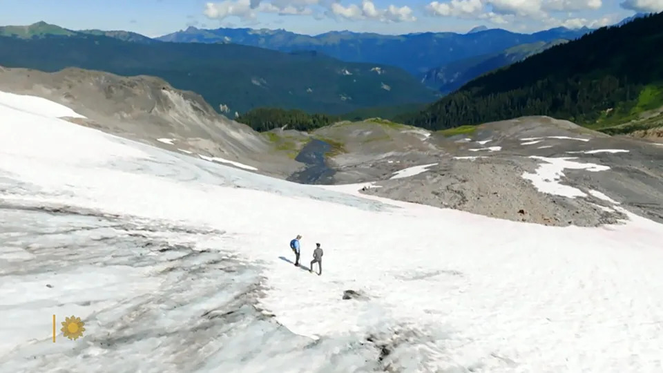 The glaciers in the North Cascade Mountains have been shrinking; some have disappeared altogether. / Credit: CBS News