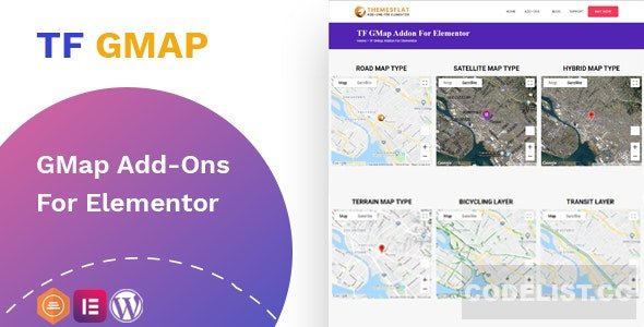 Google Maps addon v1.0.0 - widget for Elementor