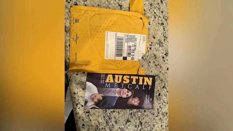 Austin Metcalf's obituary mailed to residence of accused killer Karmelo Anthony.