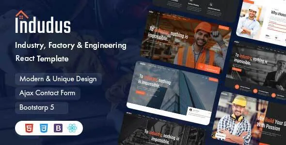 Indudus - Industry & Factory Template v1.0