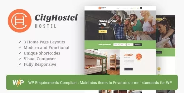 City Hostel - A Travel & Hotel Booking WordPress Theme