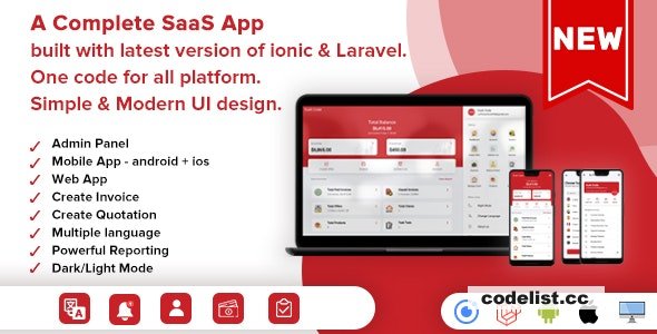 Easy Invoice v2.0 - A Complete Saas Package for Accounting - Android, ios & Web (ionic & Laravel)