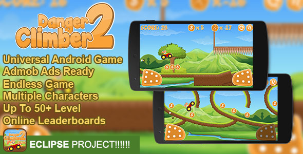 Danger Climber 2 + Admob + Online Leaderboard + Multiple Characters Danger Climber 2 + Admob + Online Leaderboard + Multiple Characters
