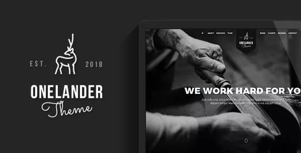 OneLander - Creative Landing Page WordPress Theme v2.4.13