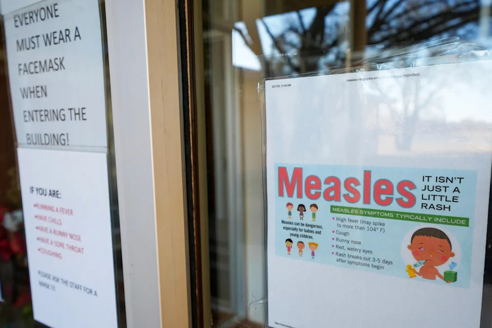 Julio Cortez/AP, FILE - PHOTO: A sign is seen outside a clinic with the South Plains Public Health District, on Feb. 23, 2025, in Brownfield, Texas.