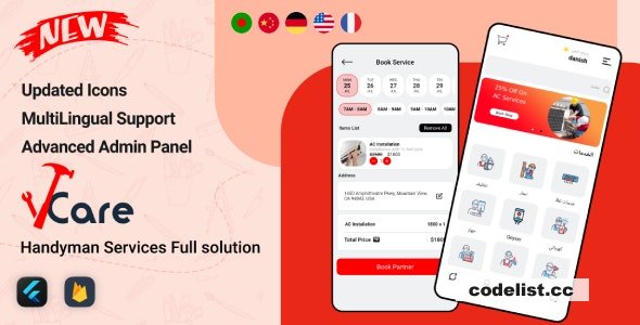 VCare v1.2.0 - Handyman Home Services Complete Solution