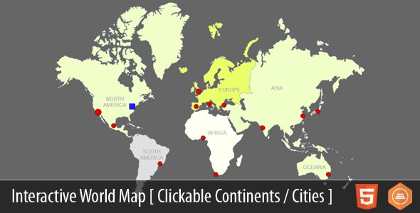 Interactive World Map With Cities v4.1 Interactive World Map With Cities v4.1