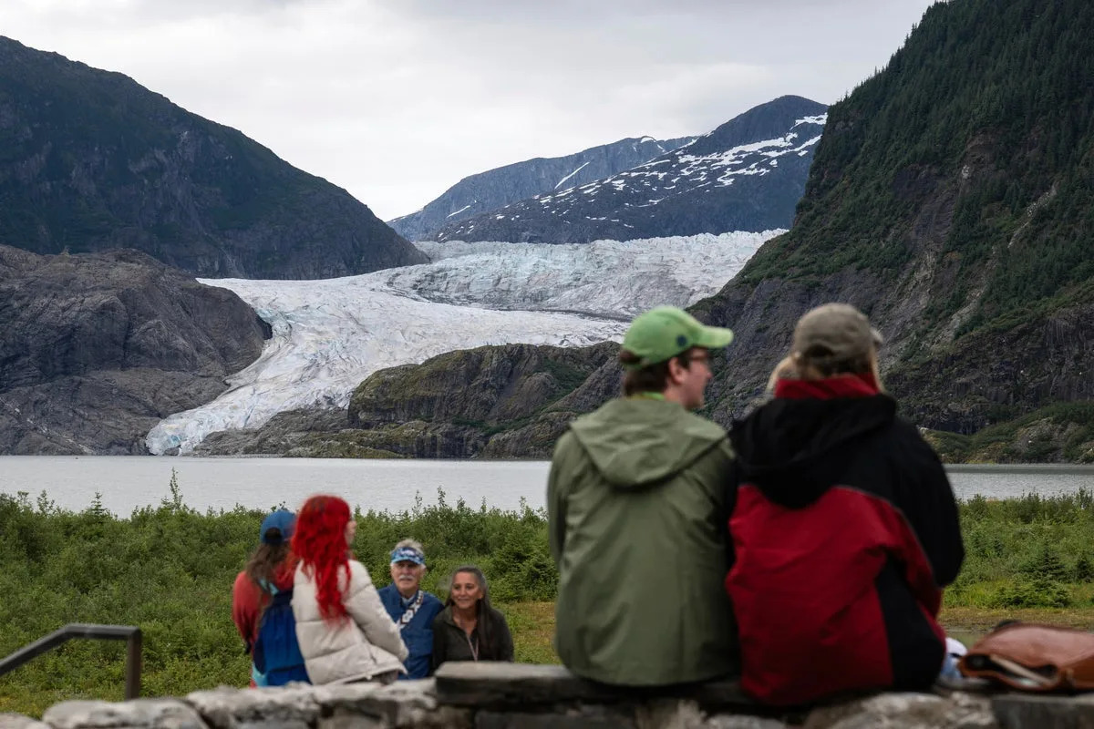 Residents in Alaska’s capital urged to evacuate over flooding threat from melting glacier
