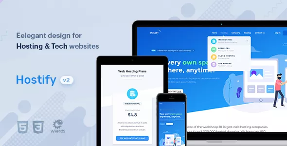 Hostify - Hosting HTML & WHMCS Template v2.0