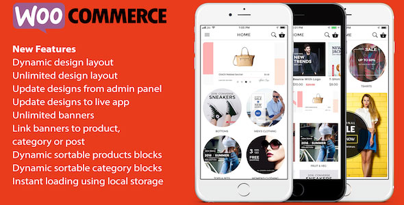 ionic 3 App for WooCommerce v4.5