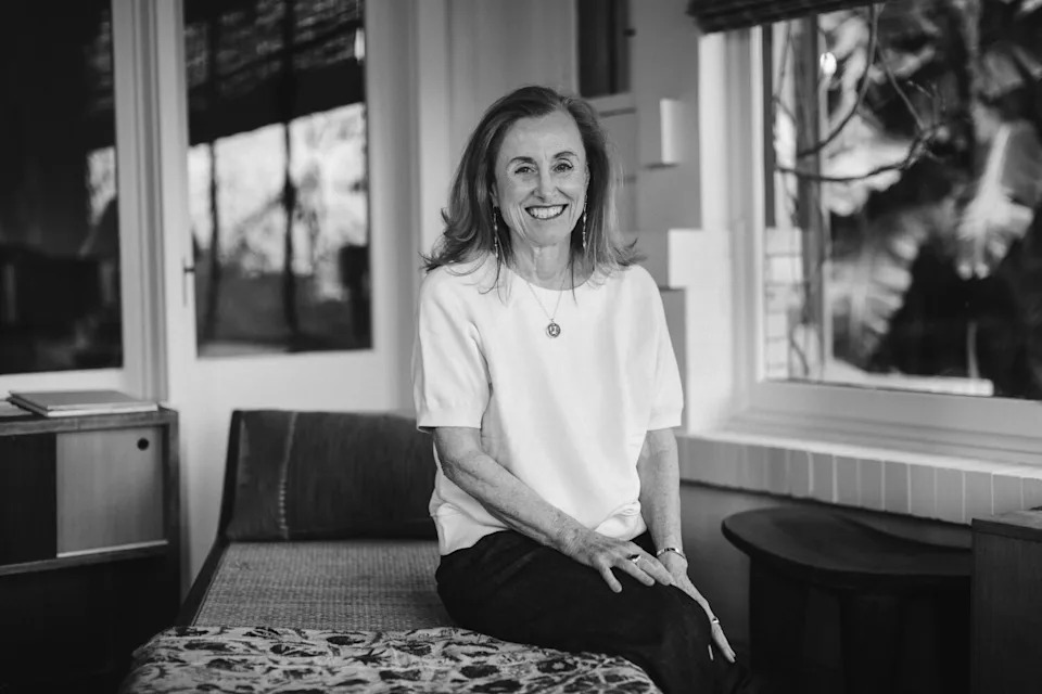 Novelist Mona Simpson in her home office in Santa Monica.
