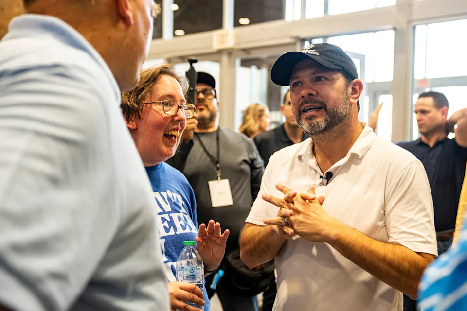US Sen. Ruben Gallego tours Iowa State Fair but dodges talk of 2028 run for president