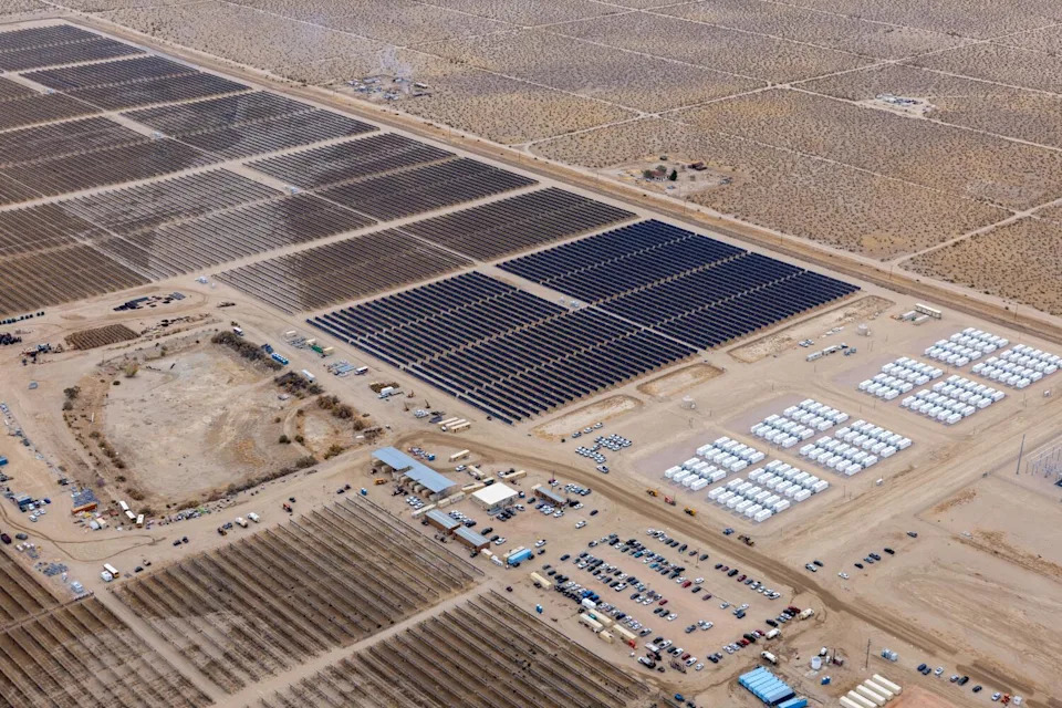 The Los Angeles Department of Water and Power's biggest solar and battery storage plant, the Eland Solar and Storage Center