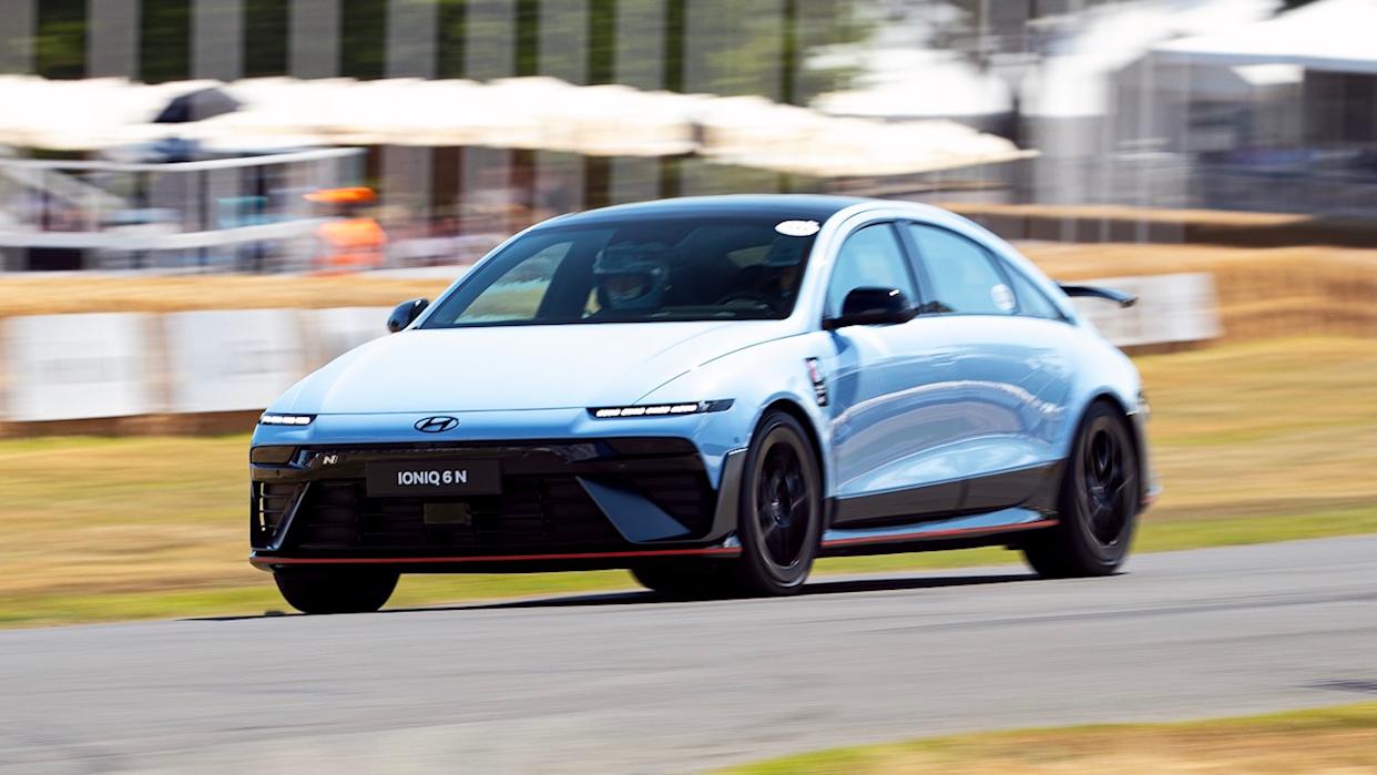 This Hyundai Ioniq 6 N Ripping It on a Track Could Fool You Into Thinking It’s Not an EV