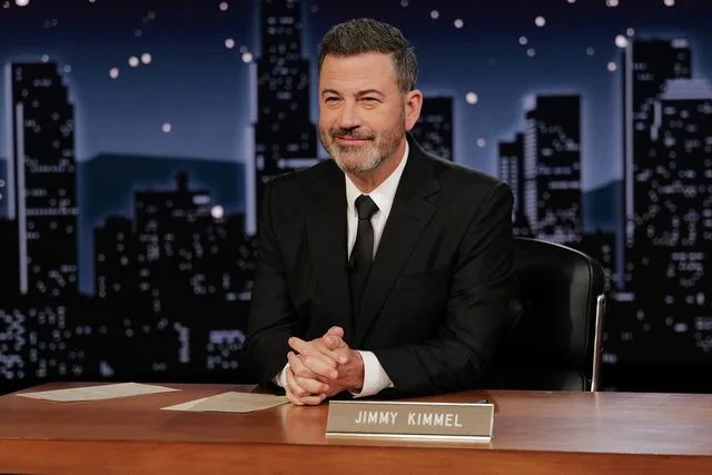Randy Holmes/ABC via Getty Jimmy Kimmel on his ABC late-night show, 'Jimmy Kimmel Live'