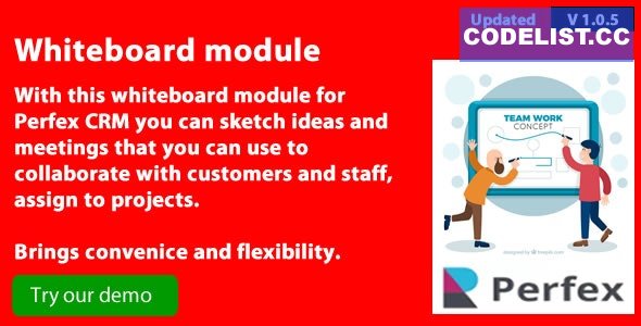 Whiteboard module for Perfex CRM v1.0.5