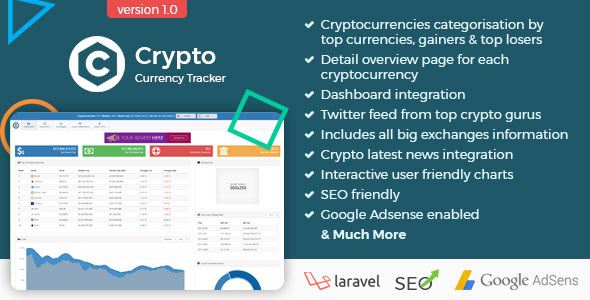 Crypto Currency Tracker - Realtime Prices, Charts, News, ICO's and more