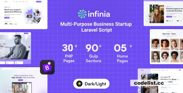 Infinia v1.0.7 - Multipurpose Business Consulting Startup Laravel Script - nulled