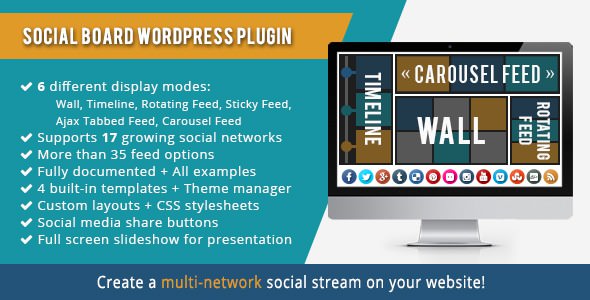 WordPress Social Board v3.8.9