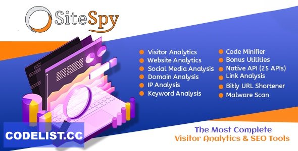 SiteSpy v8.4 - The Most Complete Visitor Analytics & SEO Tools - nulled