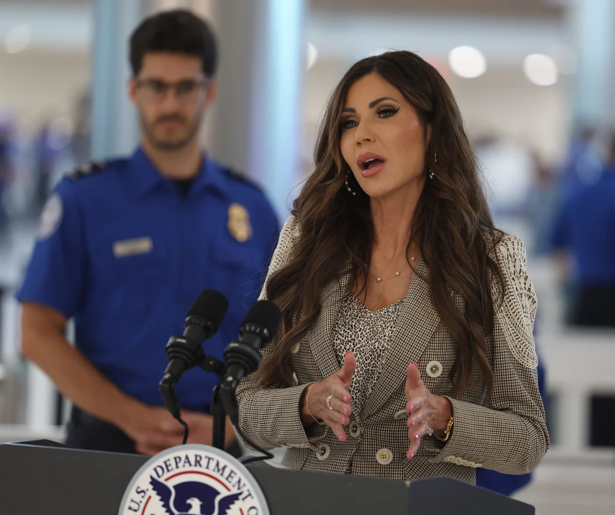 Kristi Noem dubs Indiana's version of 'Alligator Alcatraz' as the 'Speedway Slammer'