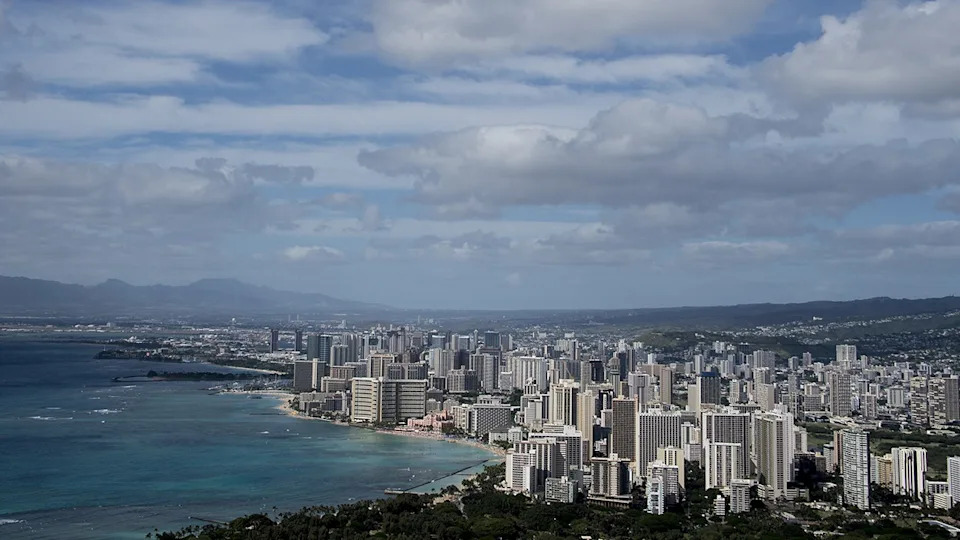 A photo of buildings in Hawaii