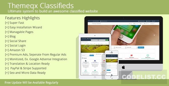Themeqx v5.0 - Advanced PhP Laravel Classified ads cms Themeqx v5.0 - Advanced PhP Laravel Classified ads cms