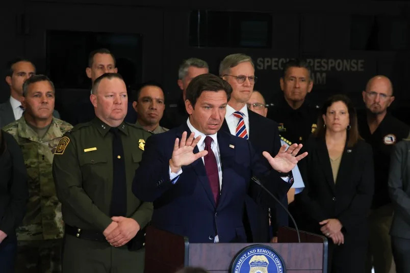 There Is an Information Blackout at Florida’s ‘Alligator Alcatraz’ Migrant Detention Camp