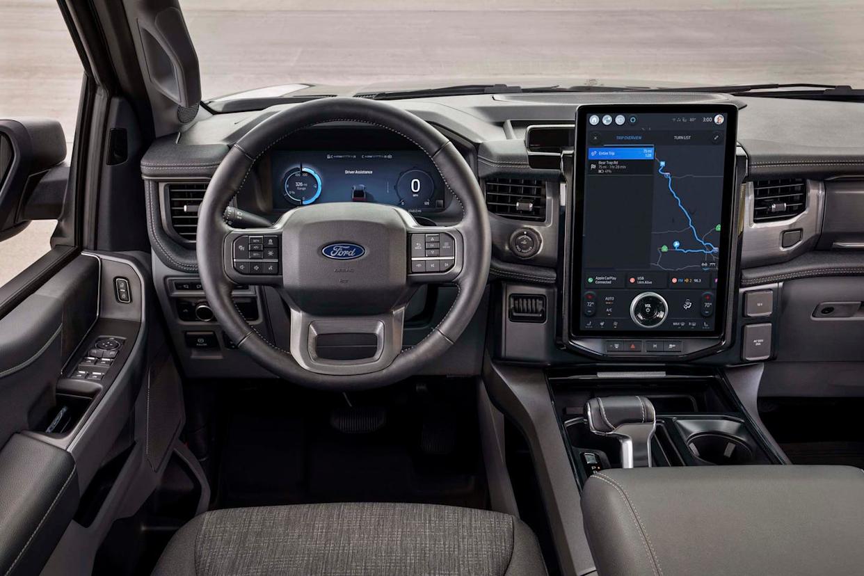 View Interior Photos of the 2025 Ford F-150 Lightning Flash