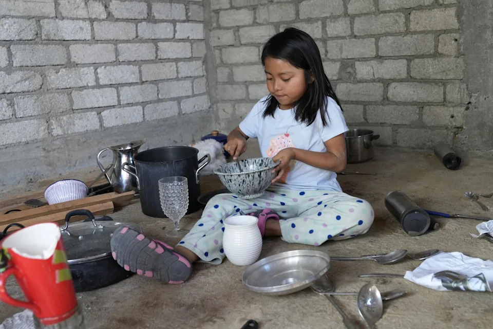 Keilani Lorenzo Matías, 5, at the family home in Miahuatlán de Porfirio Díaz.