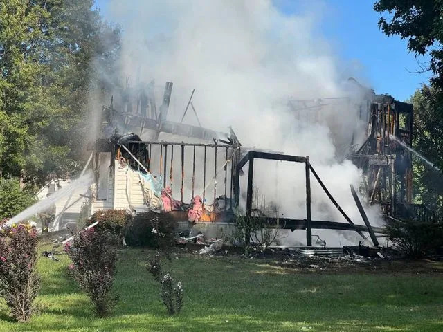 Maryland State Fire Marshal  A view of the rubble, shared by local fire officials.