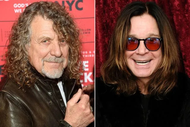 Jamie McCarthy/Getty; Ilya S. Savenok/Getty Robert Plant in March 2019; Ozzy Osbourne in December 2014