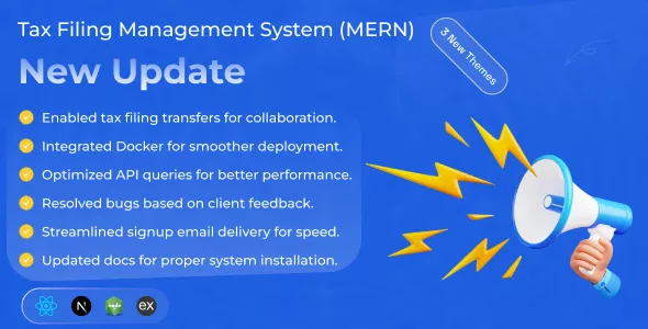Taxstick - Tax Filing Management System (MERN) v1.2.0