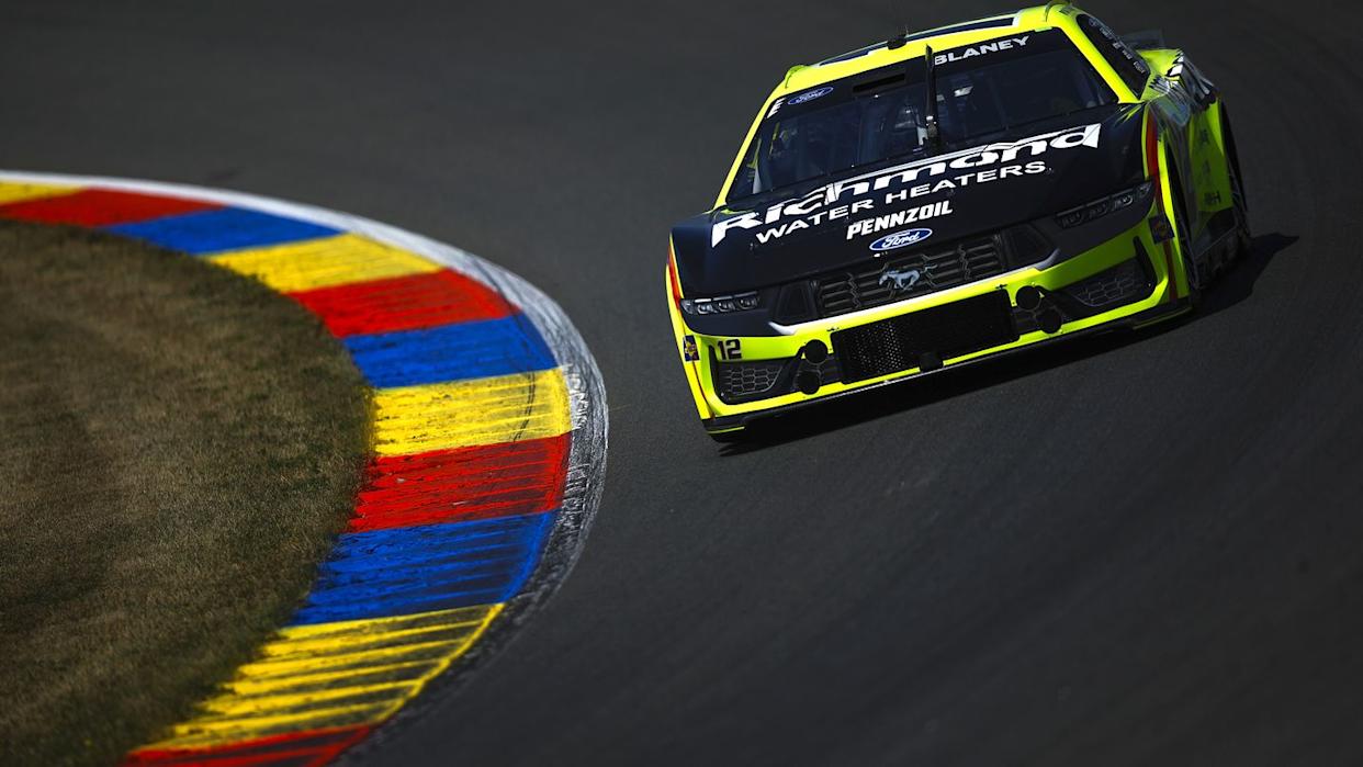 Ryan Blaney Takes Surprise Road Course Pole Position at Watkins Glen, 0.033 Seconds Faster than SVG