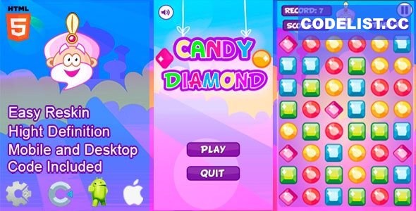 Candy Diamond - HTML5 and Mobile .capx