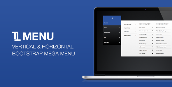 TT Menu - Vertical Horizontal Bootstrap Mega Menu TT Menu - Vertical Horizontal Bootstrap Mega Menu