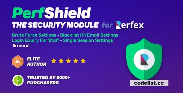 PerfShield v1.1.0 - The powerful security toolset for Perfex CRM