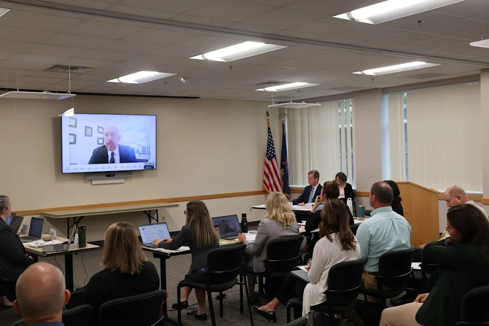  Zachary Larsen, an attorney representing several agricultural industry groups, opposed additional measures proposed by environmental interests to more tightly regulate how confined animal feeding operations apply their waste to agricultural fields. Aug. 8, 2025 | Photo by Kyle Davidson/Michigan Advance