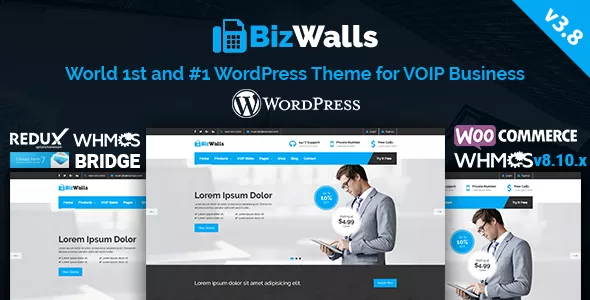BizWalls - Responsive VOIP & Virtual Phone Business WordPress Theme v3.4