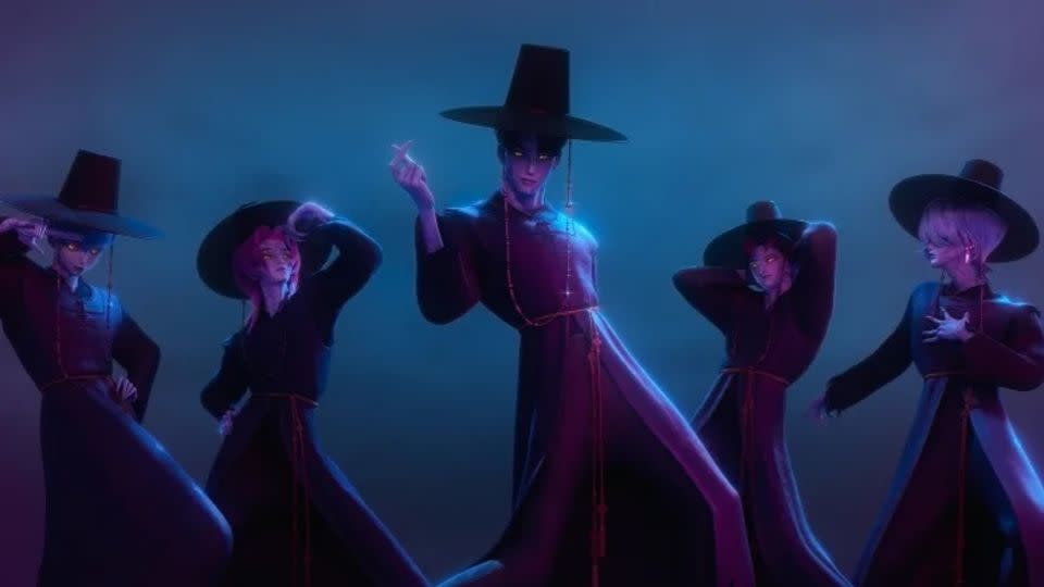 Los Saja Boys son la banda rival de chicos, que es en realidad un grupo de demonios disfrazados. - Netflix