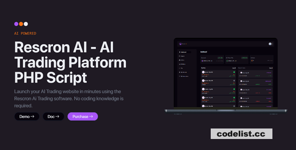 Rescron AI v4.1.0 - AI Trading Platform PHP Script - nulled