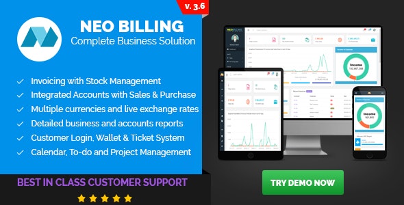 Neo Billing v3.6 - Accounting, Invoicing And CRM Software Neo Billing v3.6 - Accounting, Invoicing And CRM Software