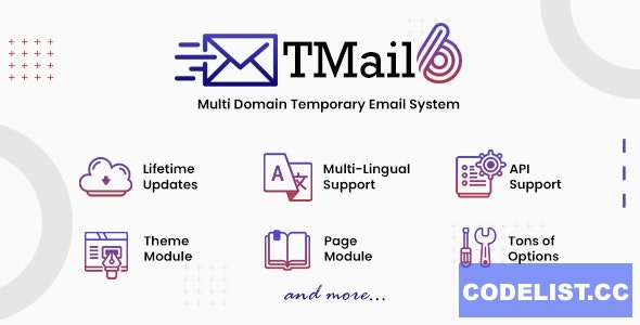 TMail v6.3 - Multi Domain Temporary Email System - nulled