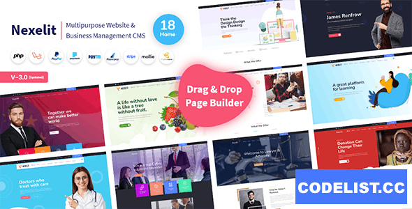 Nexelit v3.1.3 - Multipurpose Website & Business Management System CMS - nulled