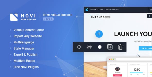 Novi v0.9.5 - HTML Page Builder & Visual Content Editor Novi v0.9.5 - HTML Page Builder & Visual Content Editor