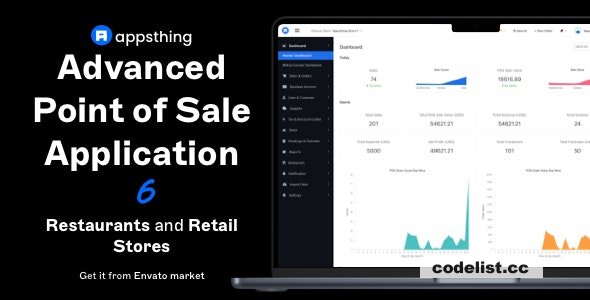 Appsthing POS v6.0 - Multi Store Restaurant & Retail Point of Sale, Billing & Stock Manager Application - nulled