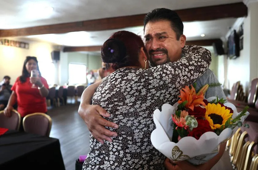 Separated by a border for decades, parents and children are reunited at last