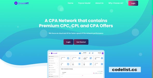 DreamAff v1.0 - CPA Affiliate Script