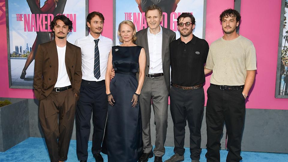Los hijos de Pamela Anderson y Liam Neeson