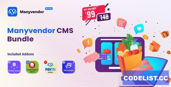 Manyvendor v1.0 - eCommerce & Multi-vendor CMS Bundle